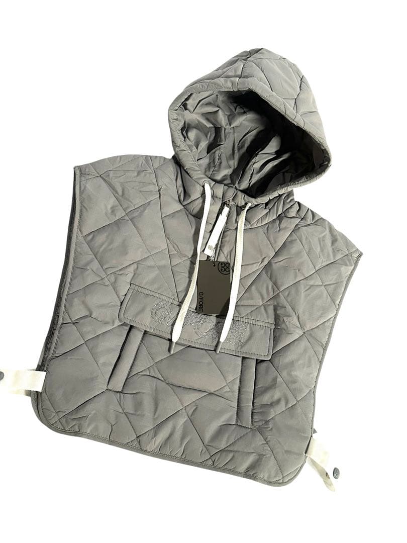 セール❣️新作G/FOREジーフォアレディーキルティングベストsizeSグレー