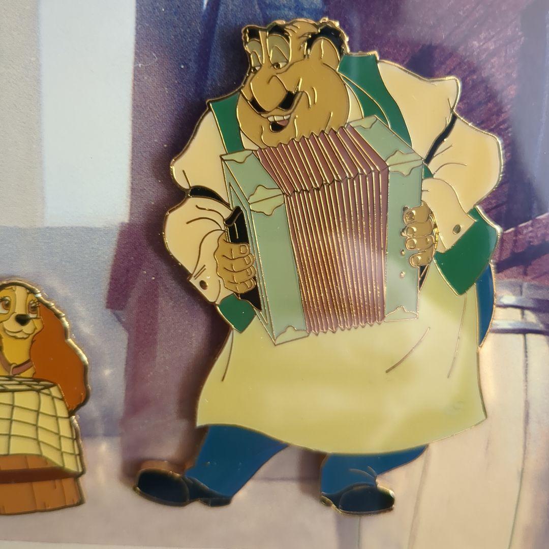 ディズニー レディ&トランプ トニーレストラン ピンバッジ　フレームセット