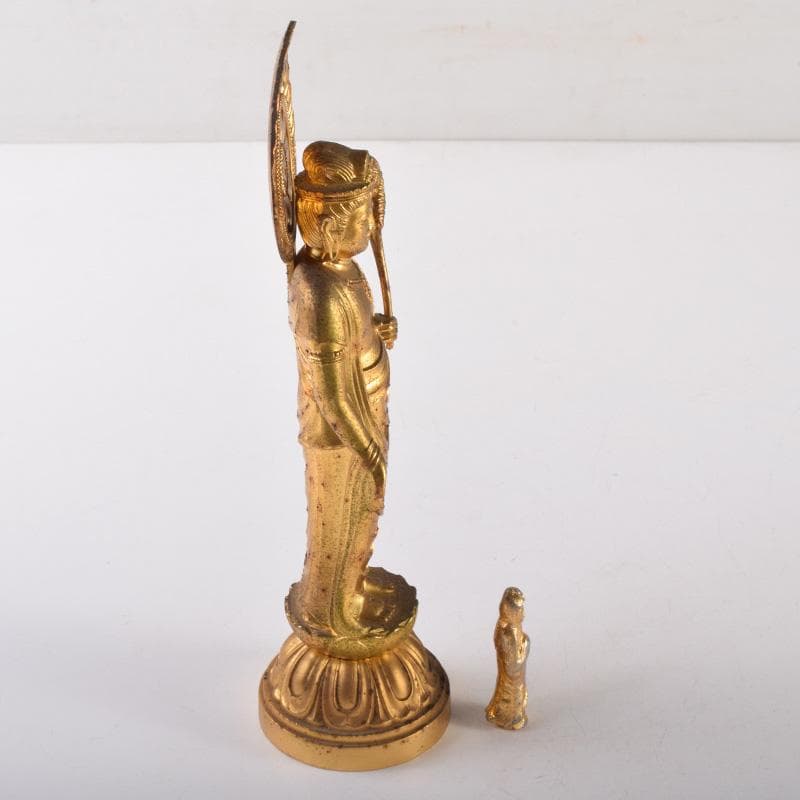 Bd-akioto　観音菩薩像　懐中仏　２体　観音開逗子付　V　7982