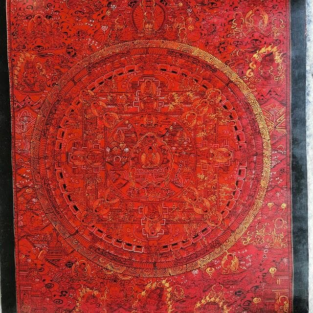 釈迦牟尼佛曼荼羅　弐　マンダラ　：　タンカ　仏画（額縁なし）