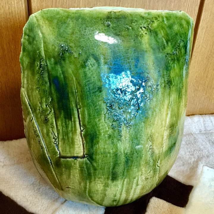 織部様式の＂陶芸 壺＂