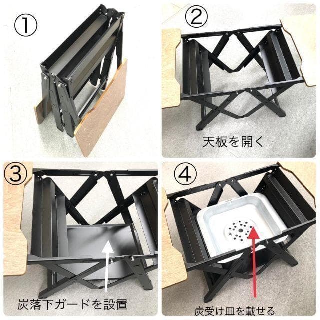 【新品】 BBQグリル &テーブル コンロ アウトドア キャンプ 幅103cm