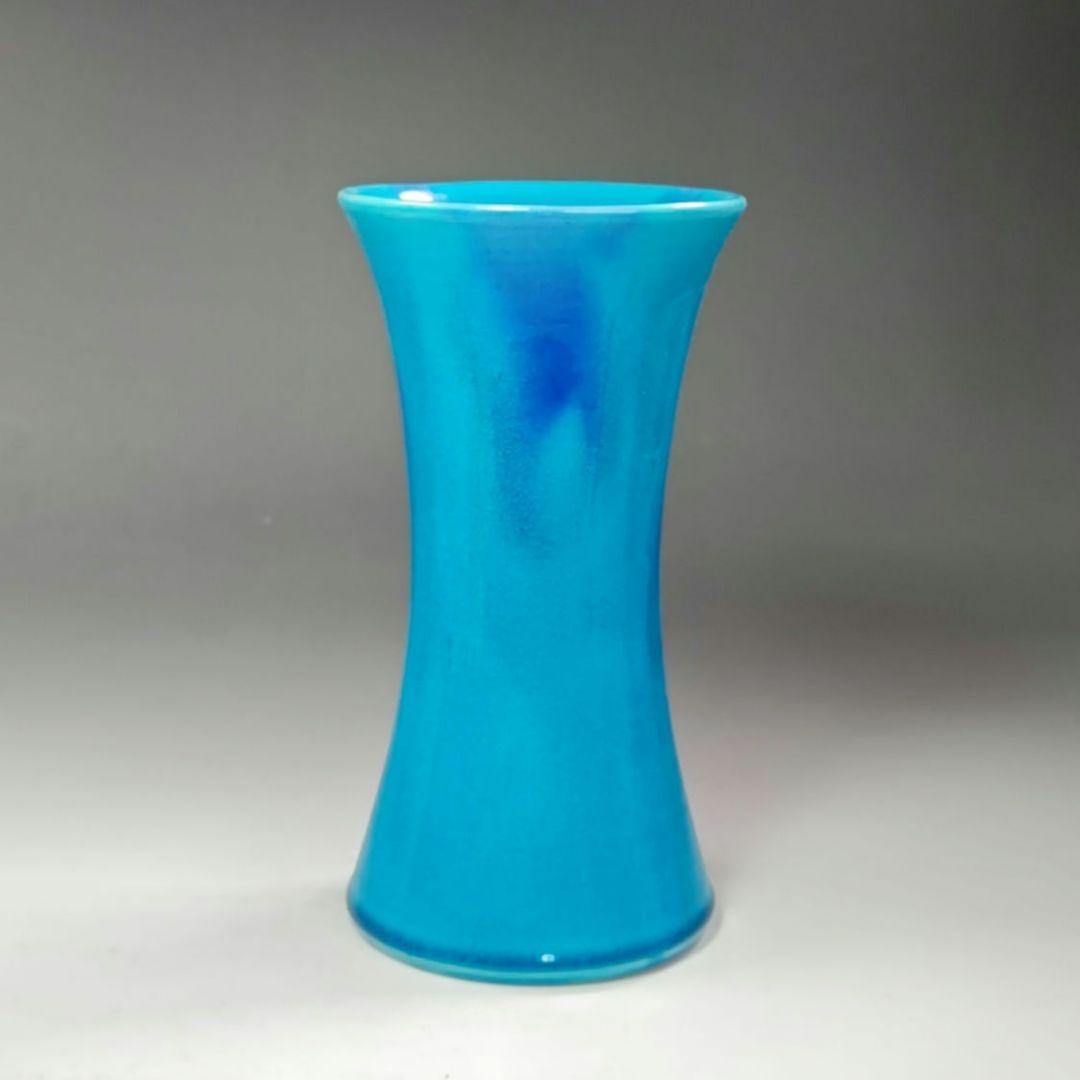 イ590 花瓶『永楽善五郎造』『二彩立鼓花入　花生　共箱』茶道具