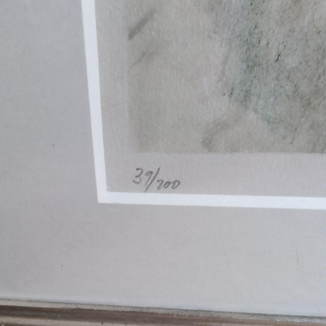 M. Marcelli 女性の肖像 リトグラフ 39/200