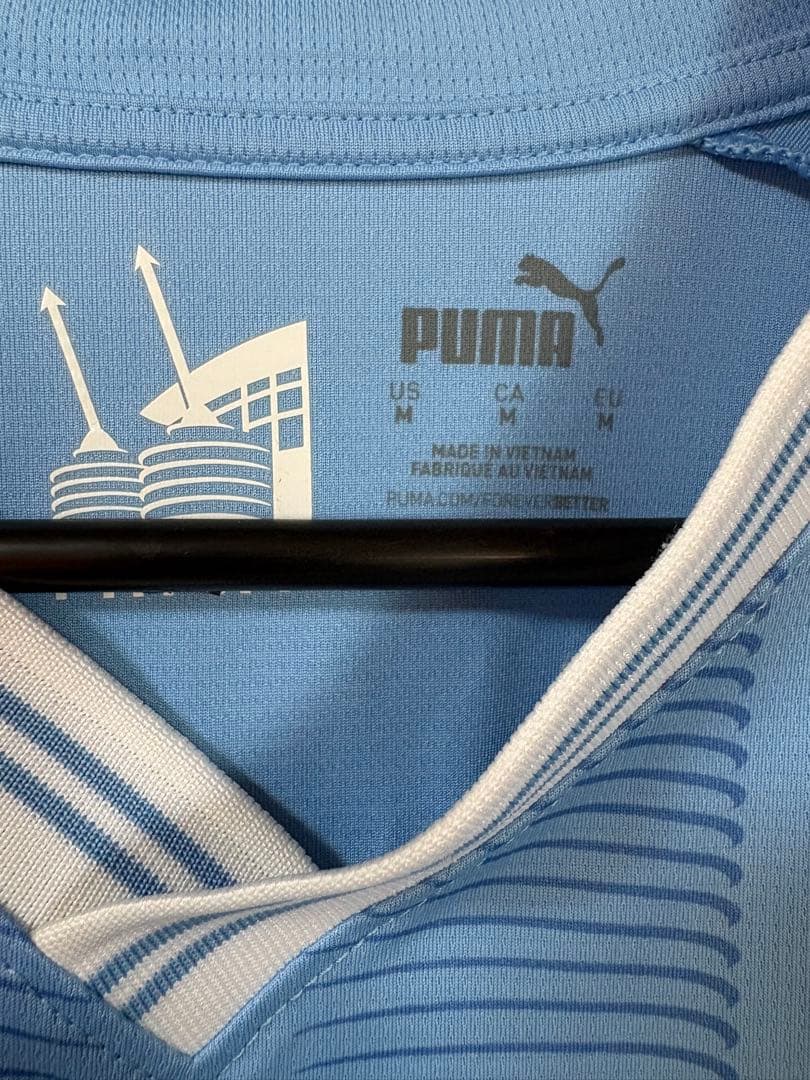 プーマ　マンチェスターシティ　ブラックアイパッチ　ユニフォーム　デフライネ