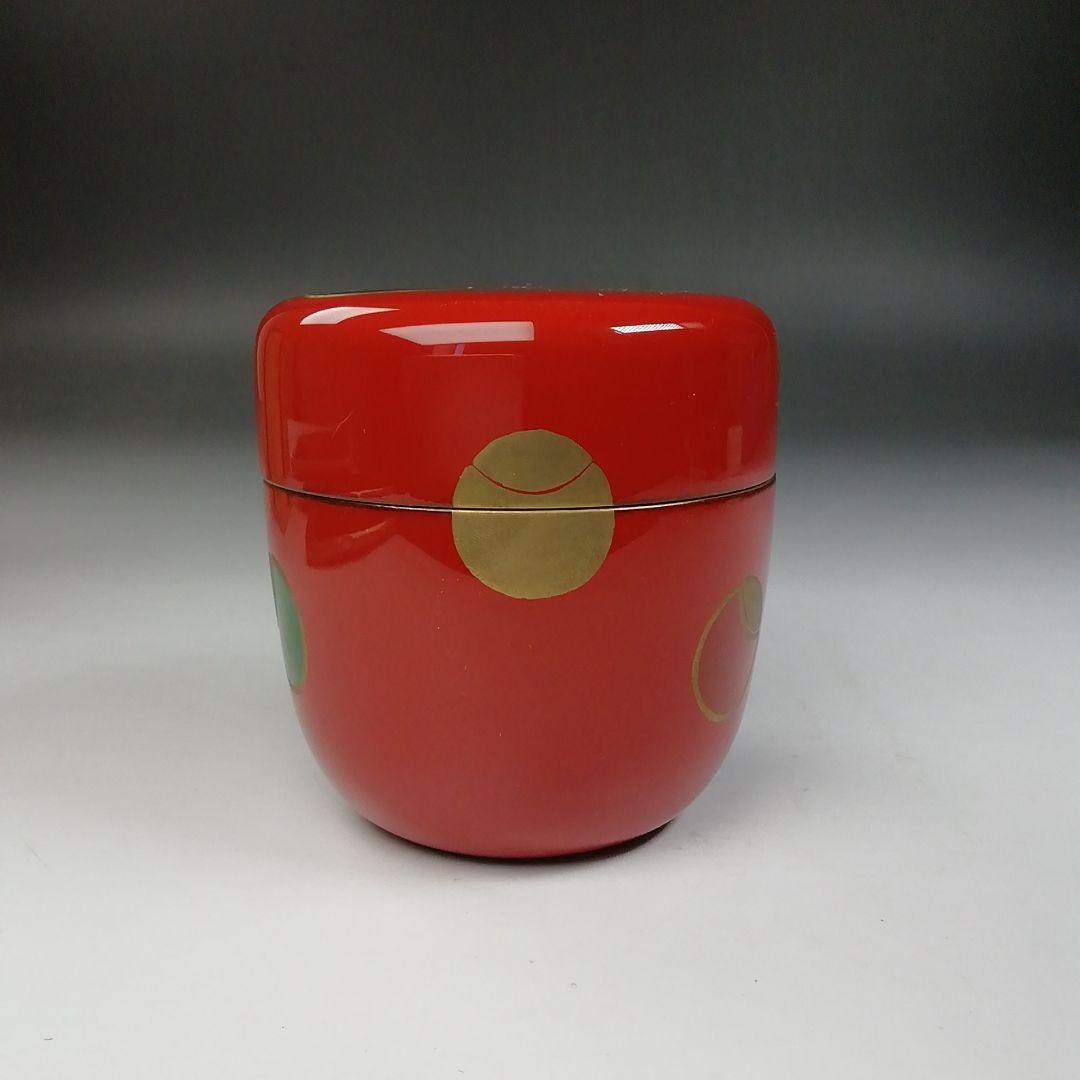 Ｔ７６７　棗　『壷々蒔絵』『中棗』『中村香鳳』　共箱　茶道具