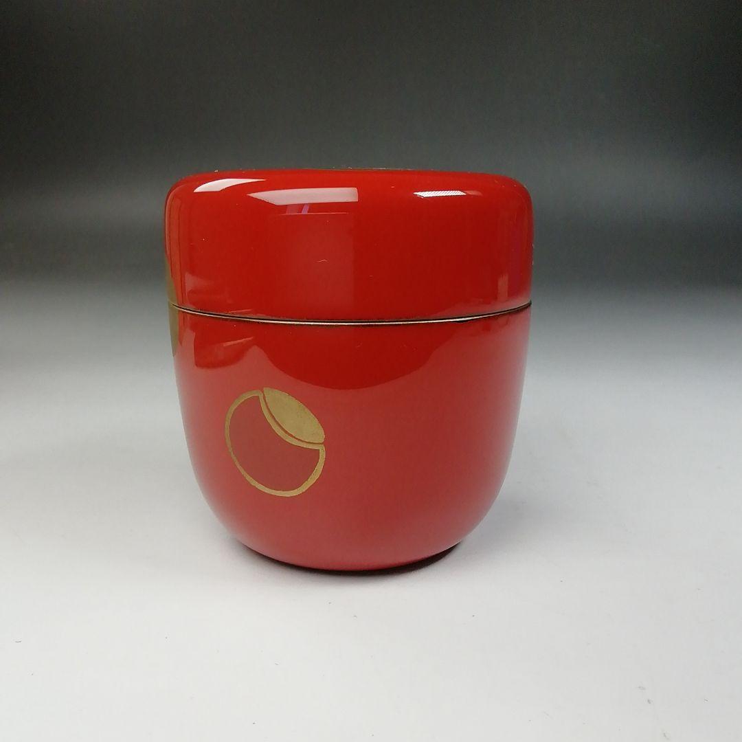 Ｔ７６７　棗　『壷々蒔絵』『中棗』『中村香鳳』　共箱　茶道具