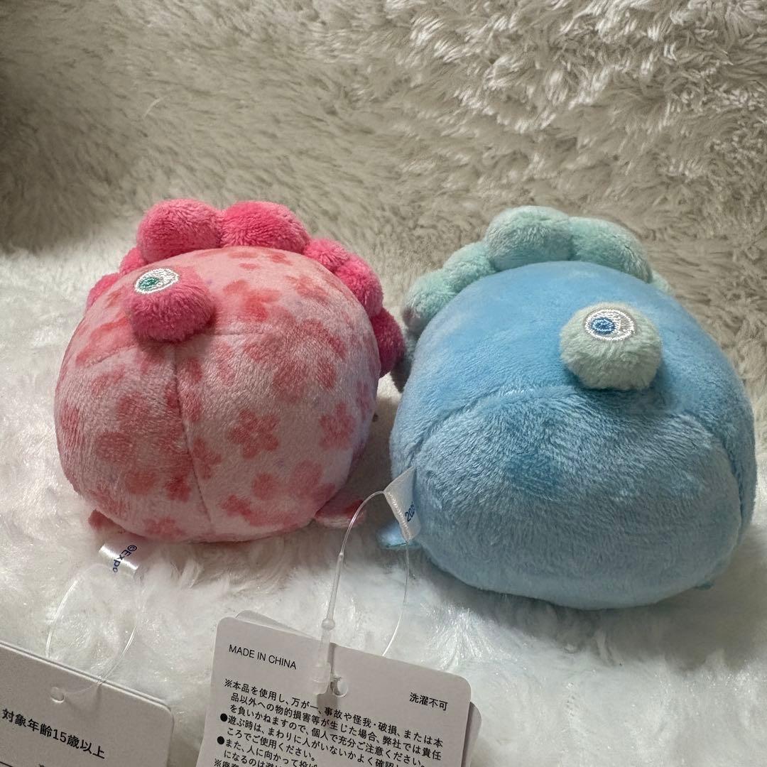 【2個セット】ミャクミャク パステルブルー　桜柄ピンク お手玉