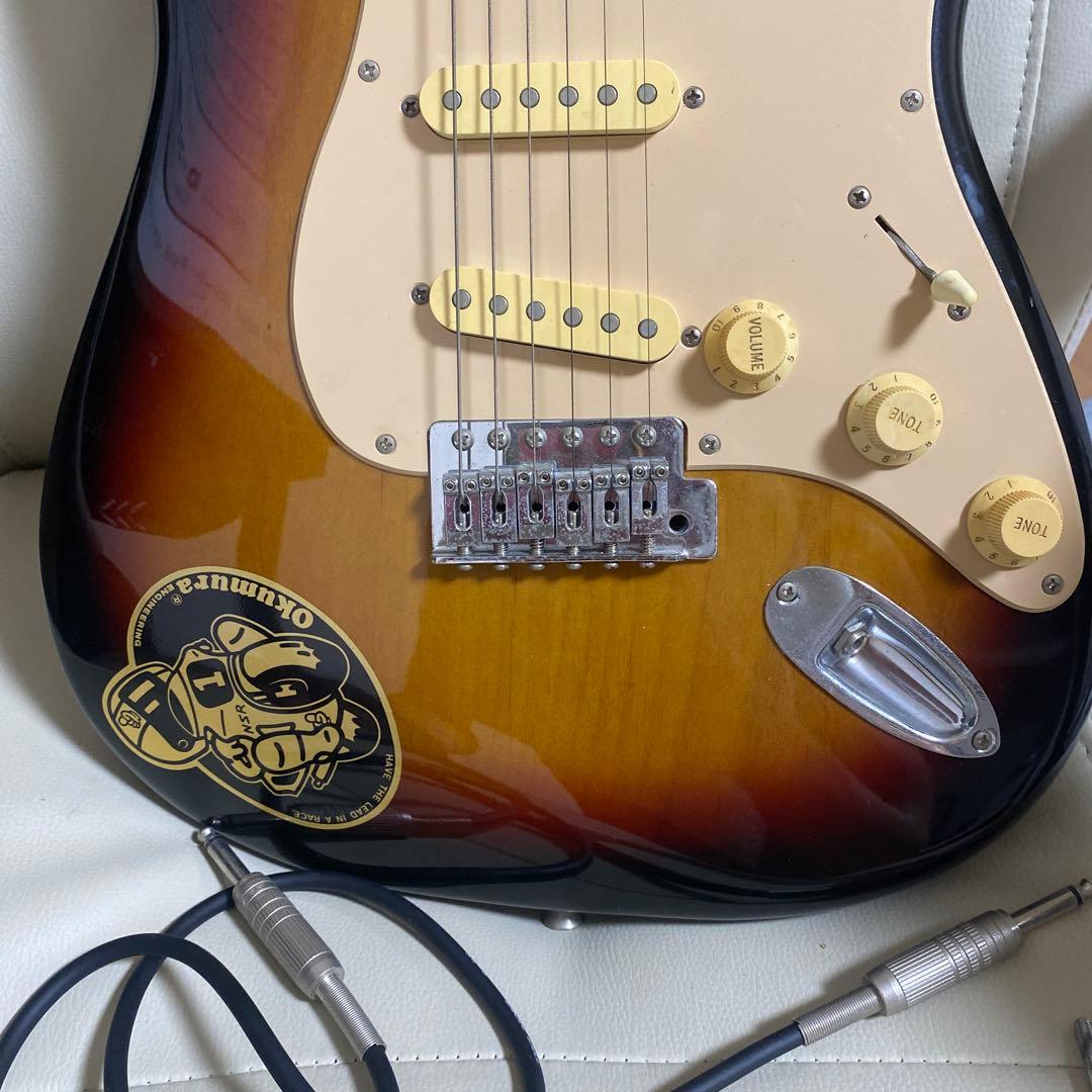 エレキギター サンバースト ギターケース付き