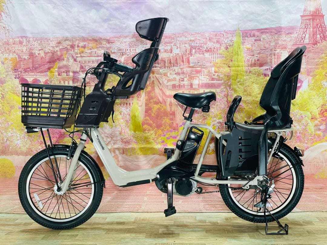 K2607 [大容量13.2Ah]電動自転車パナソニック 子供乗せ 20インチ