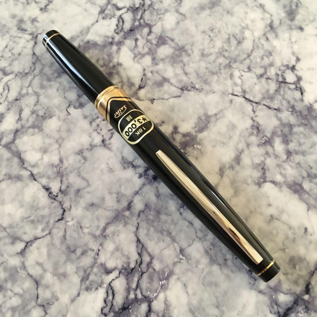 #0143 オーバーホール済み 万年筆 SAILOR ショート18k