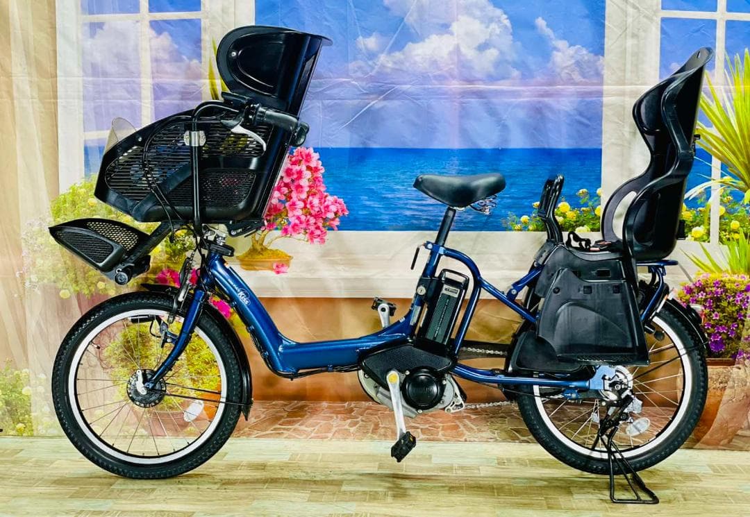 shabondama-qoo ヤマハ子供乗せ電動アシスト自転車　Y1599