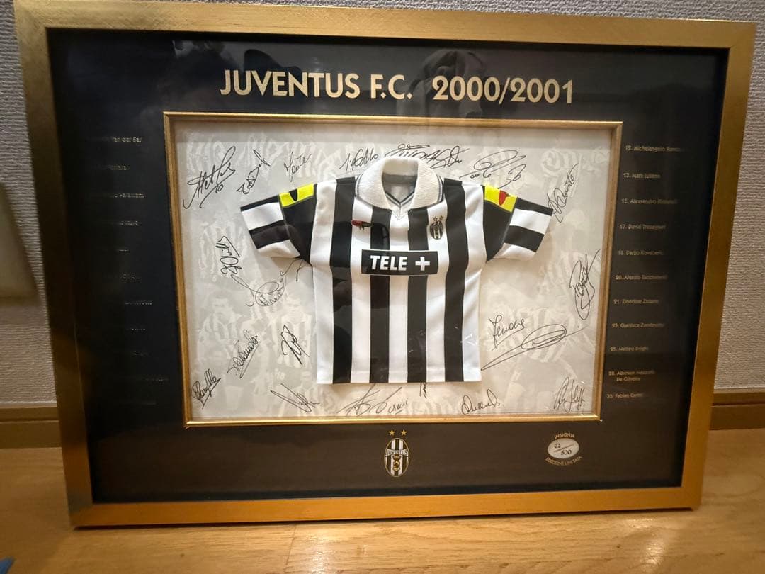 激レア ユベントス サイン ユニホーム ジダン デルピエロ サインユニホーム