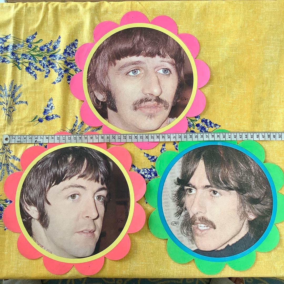 激レア! 1968年 不二家懸賞品 ビートルズ ピンナップ アーモンド賞