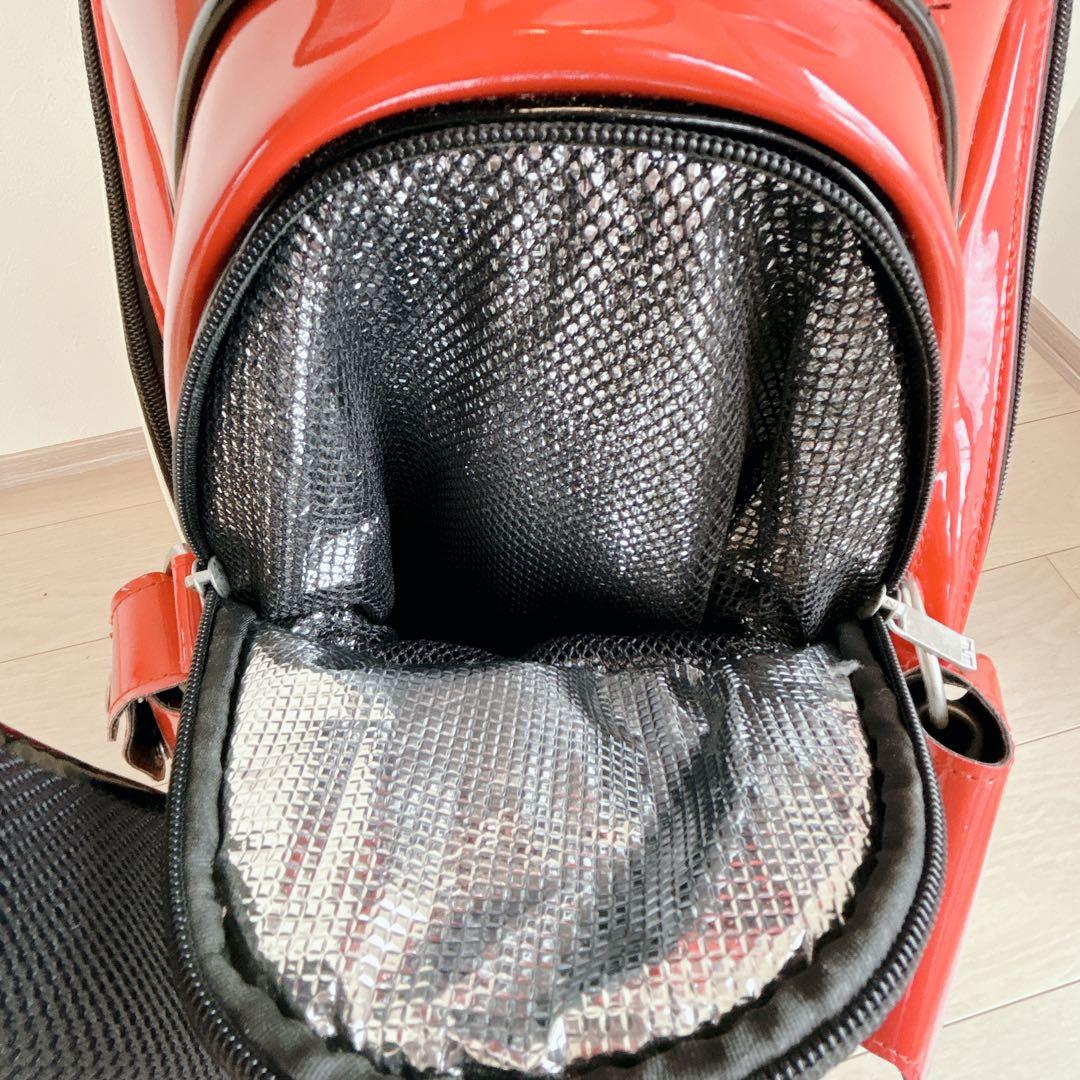 極美品 J.LINDEBERG ジェイリンドバーグ キャディバッグ 赤