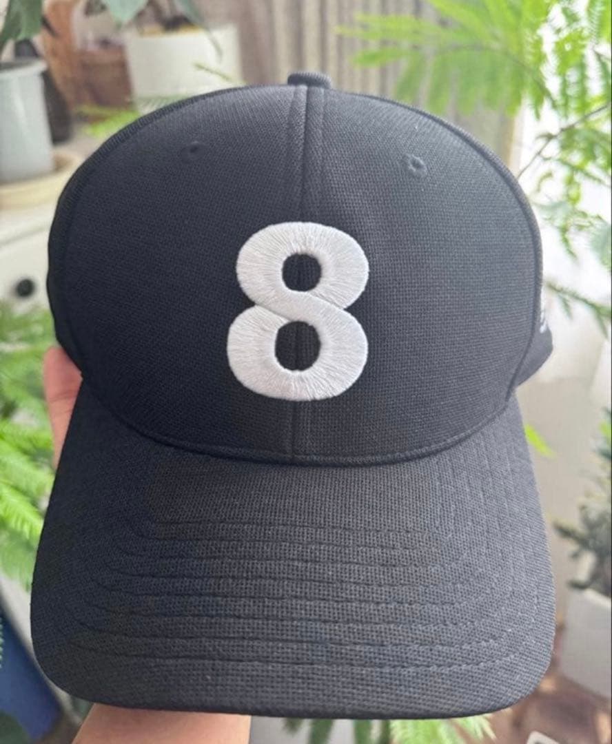 MUTA MARINE 黒 キャップ 数字8