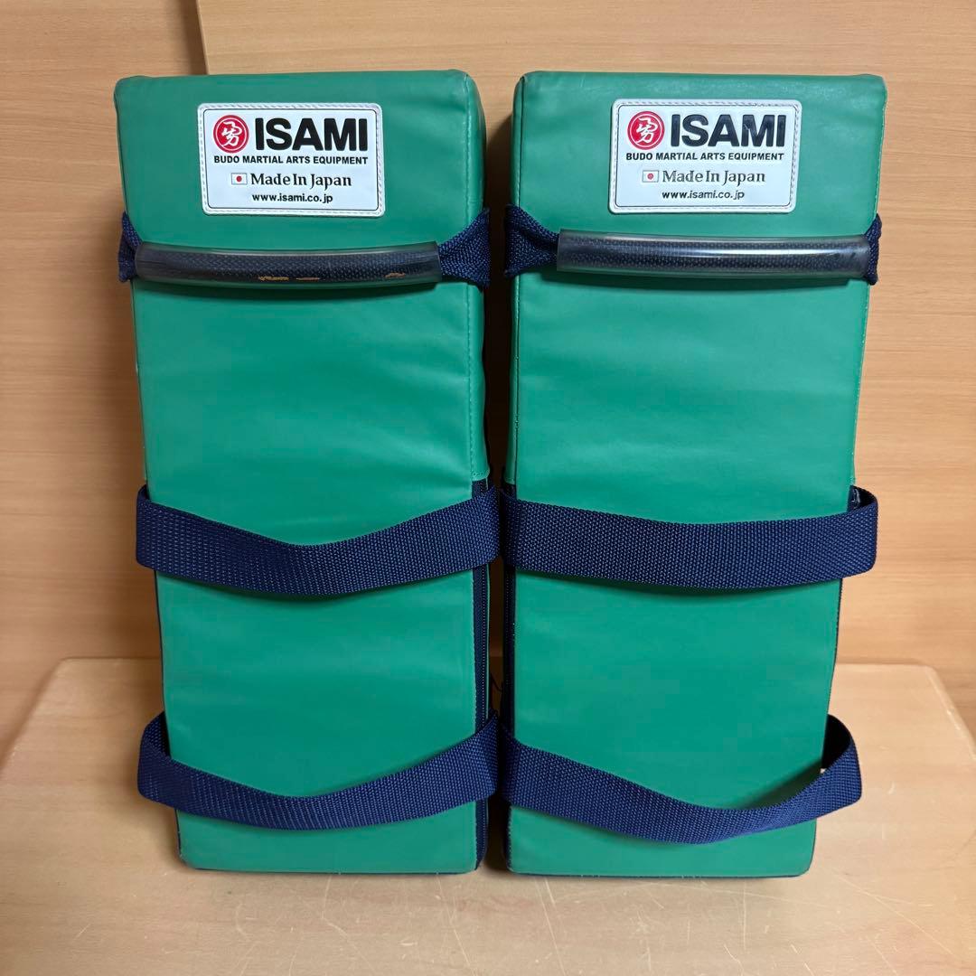 ISAMI イサミ カラー キックミット SD-400 グリーン 2点1組　C