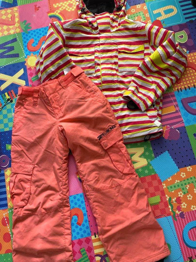 ミズノ　ビラボン　キッズ　大人　スノボーウェア　スキーウェア　上下セット