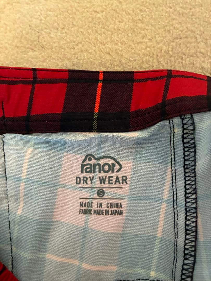 ranor ラナー タータンチェック セットアップ Sサイズ ランニング