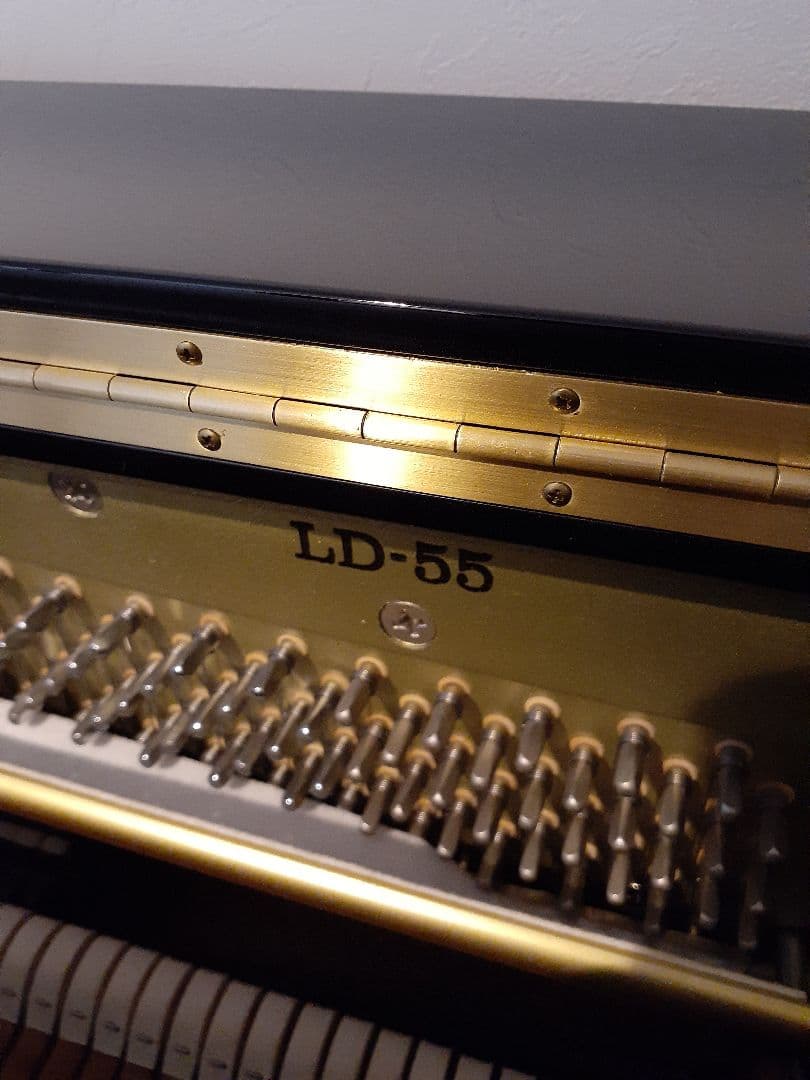 KAWAI LD-55 アップライトピアノ ブラック 高さ調整椅子付き