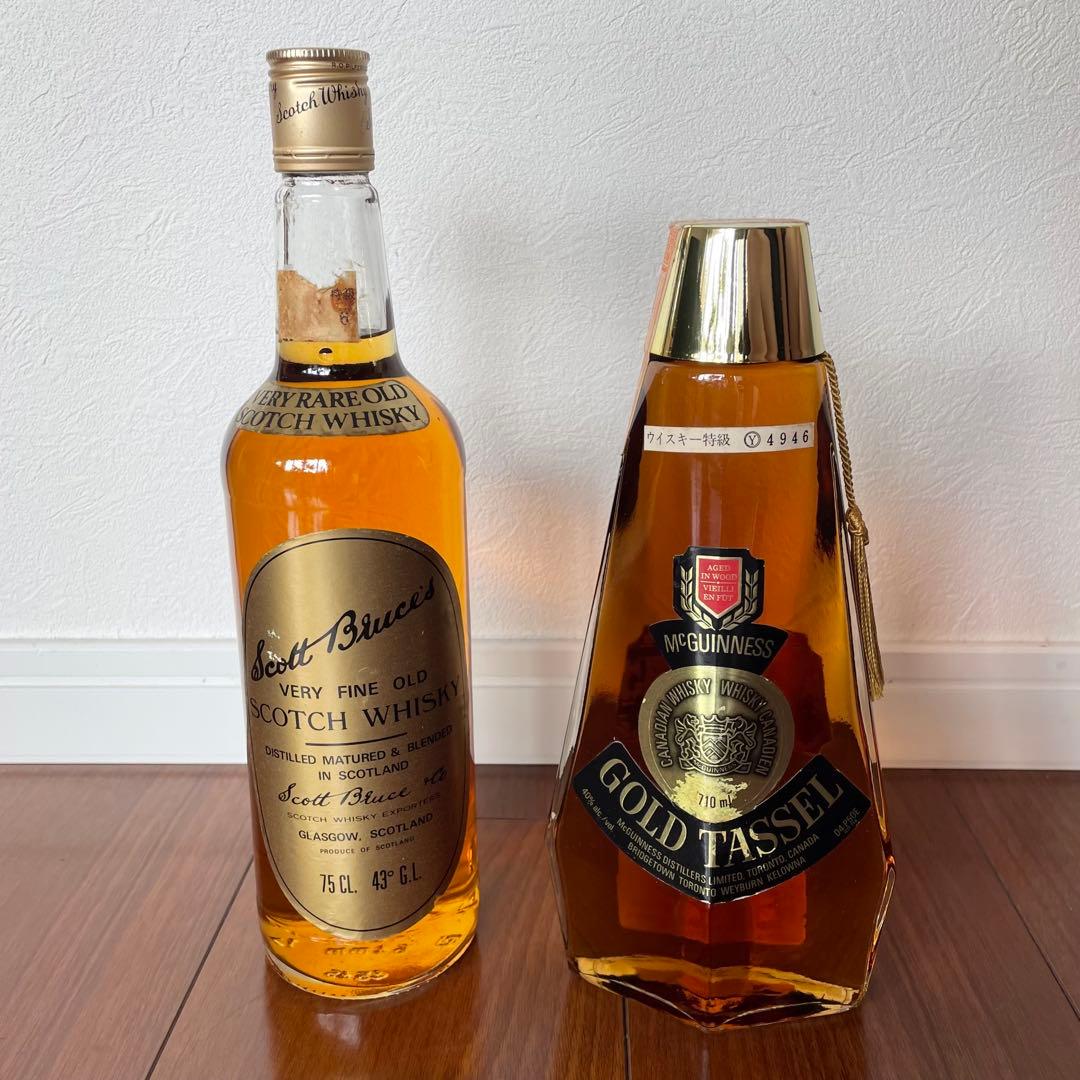 レア【未開栓】　古酒　まとめ売り　スコットブルース　ゴールドタッセル　ウイスキー