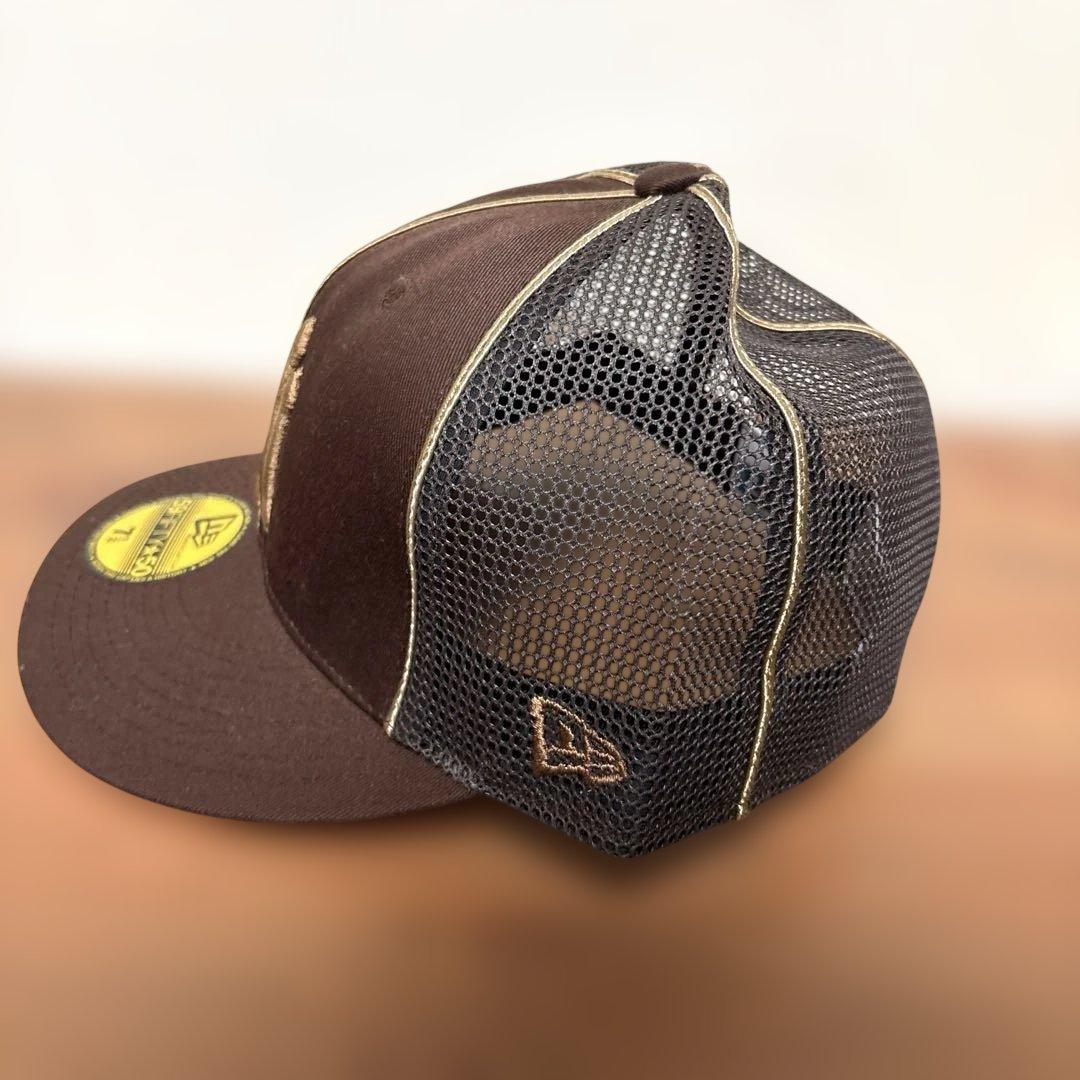 ニューエラ 59fifty ヤンキース usa製ヴィンテージ ブラウン