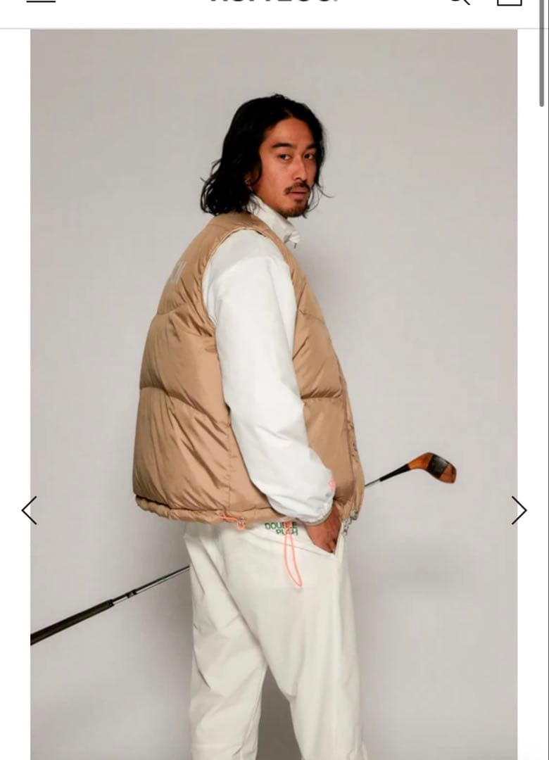 DOWN VEST OFF TNRCM RUFFLOG ラフロッグ