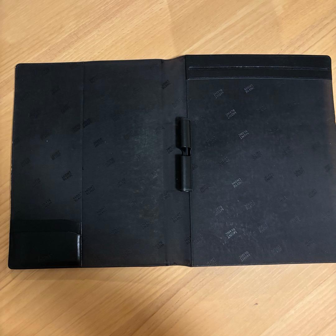 モンブラン黒 スプリングファイル 内ポケット付き