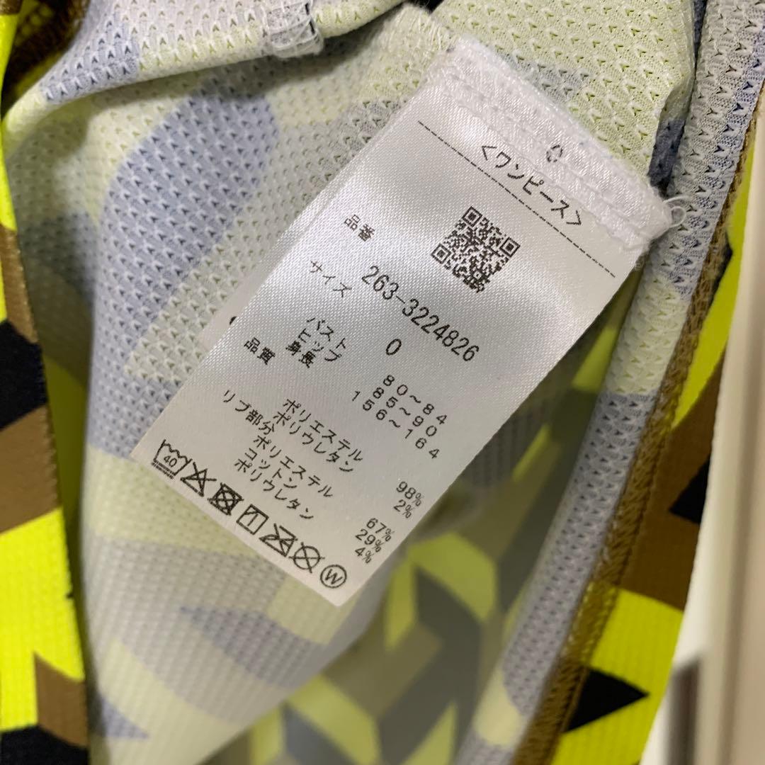 美品　ジャックバニー Jack Bunny ポップコーン鹿の子半袖ワンピース