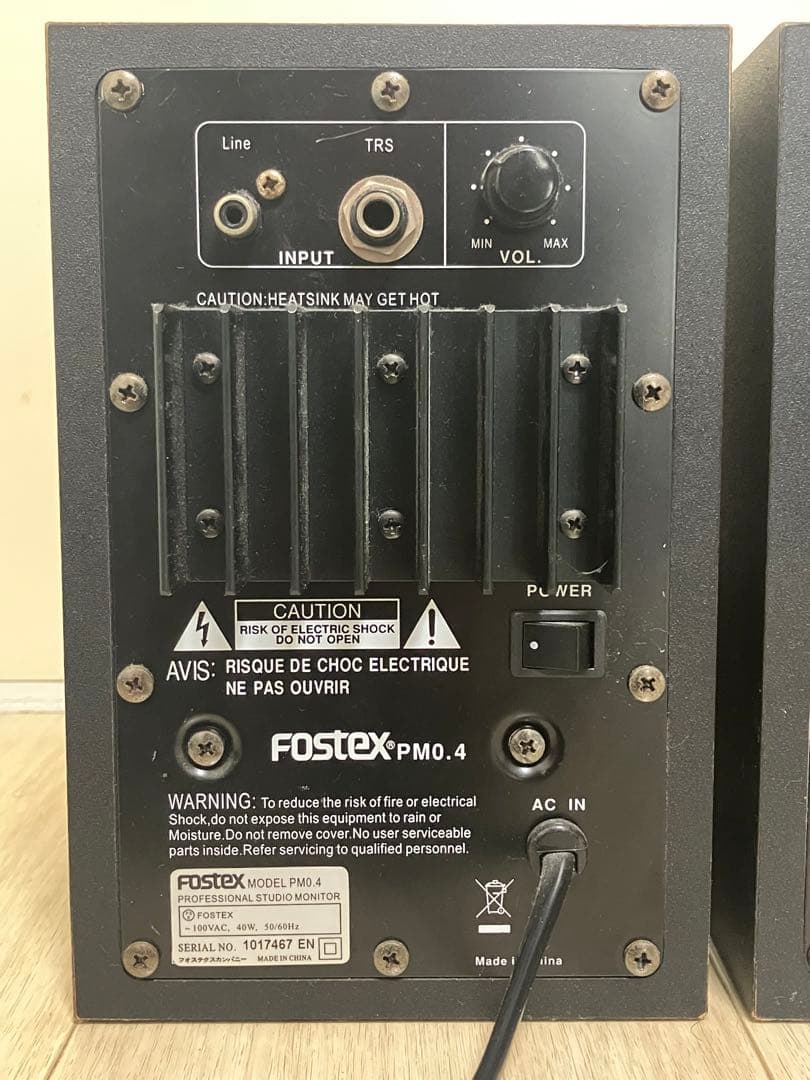 Fostex スピーカー PM0.4 ブラック 1セット