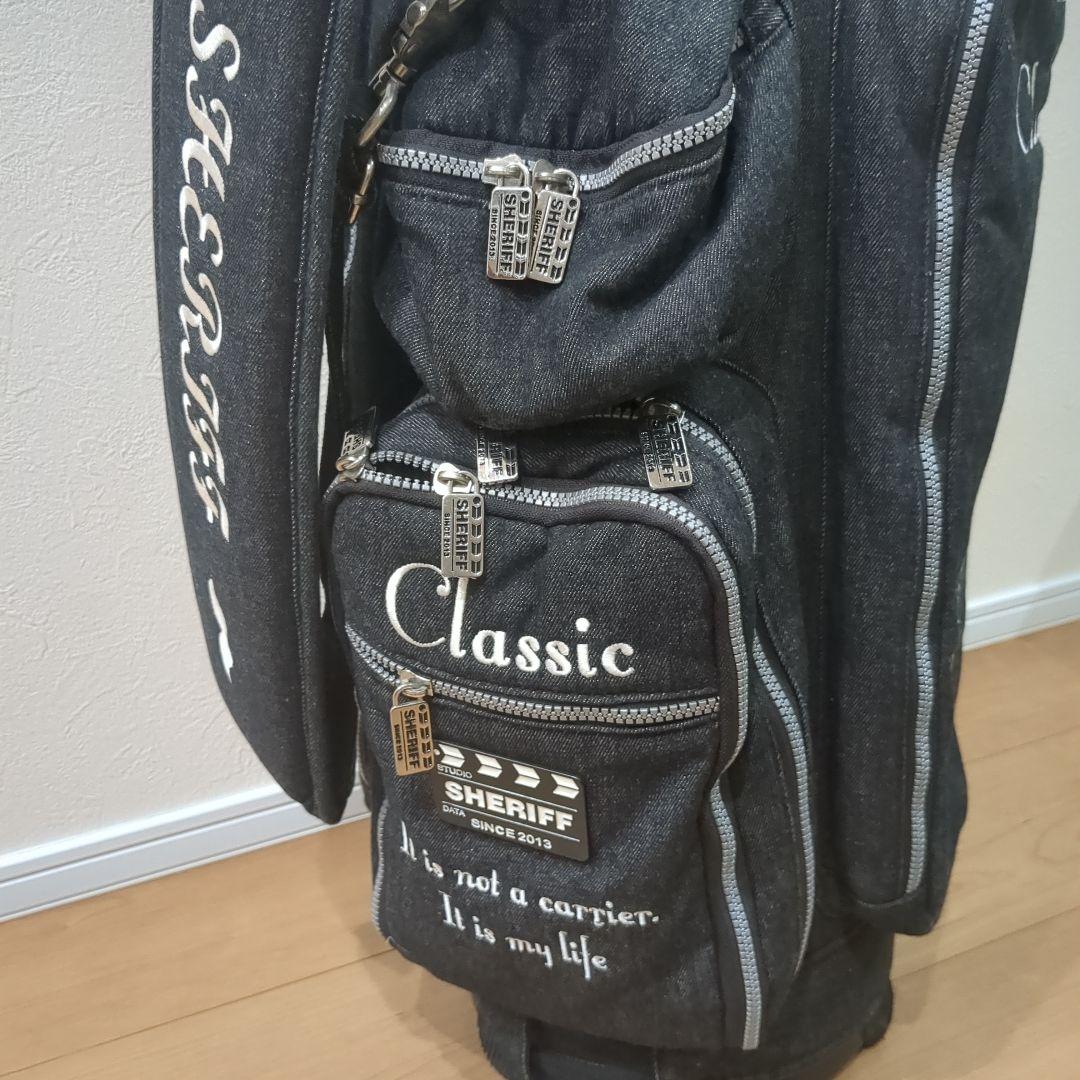 マッキーSheriff　デニムキャディバッグ、メンズ、レディース兼用、美品