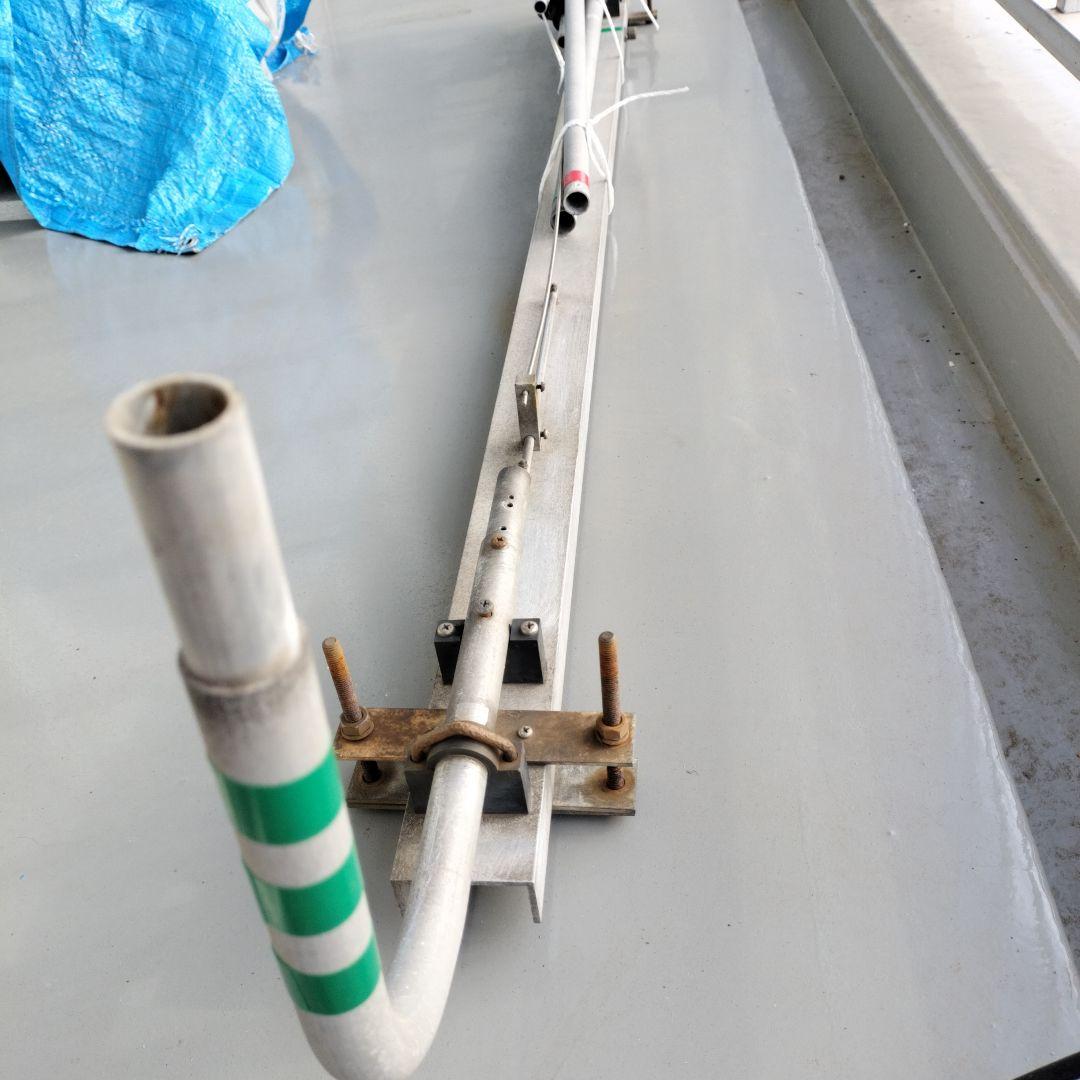 アルミ製ベランダHFアンテナ（アパマンハム用）ジャンクで出品稀少品です