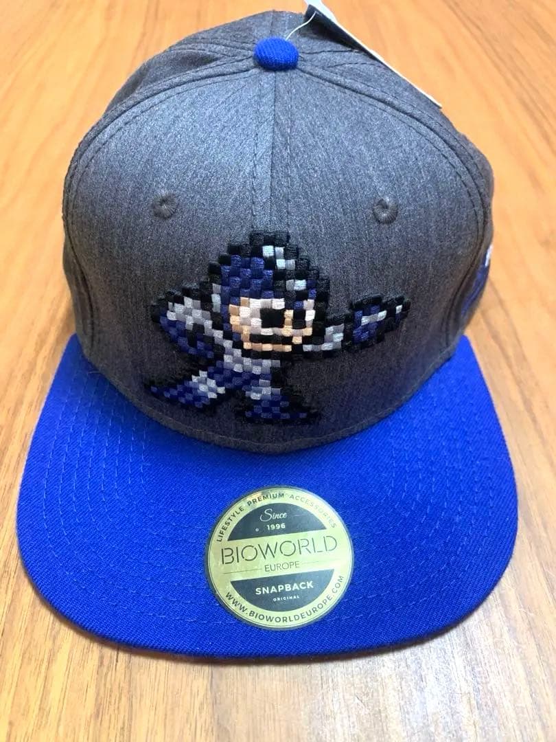 ロックマン MEGAMAN キャップ 刺繍 ドット 未使用 タグ付き