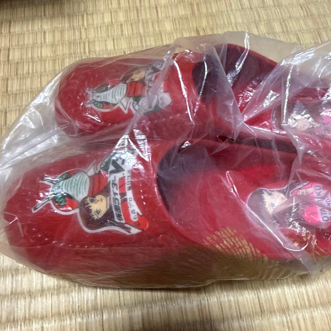 昭和レトロ　仮面ライダー V3 レッド 赤 子供用 サンダル