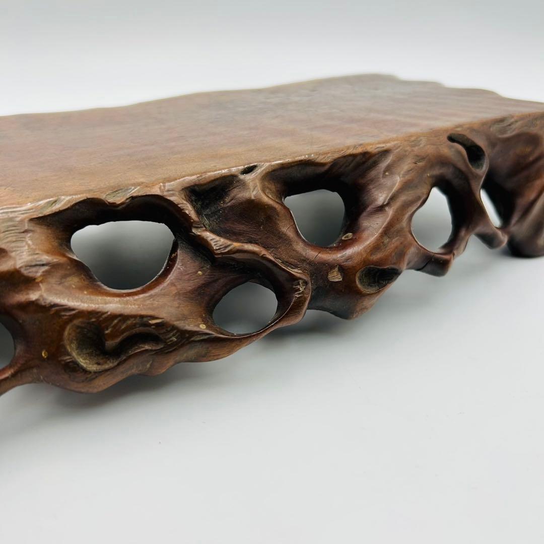 【唐木花台　煎茶台　飾台　盆栽台　香炉台】茶道具　華道具　香道具　アンティーク