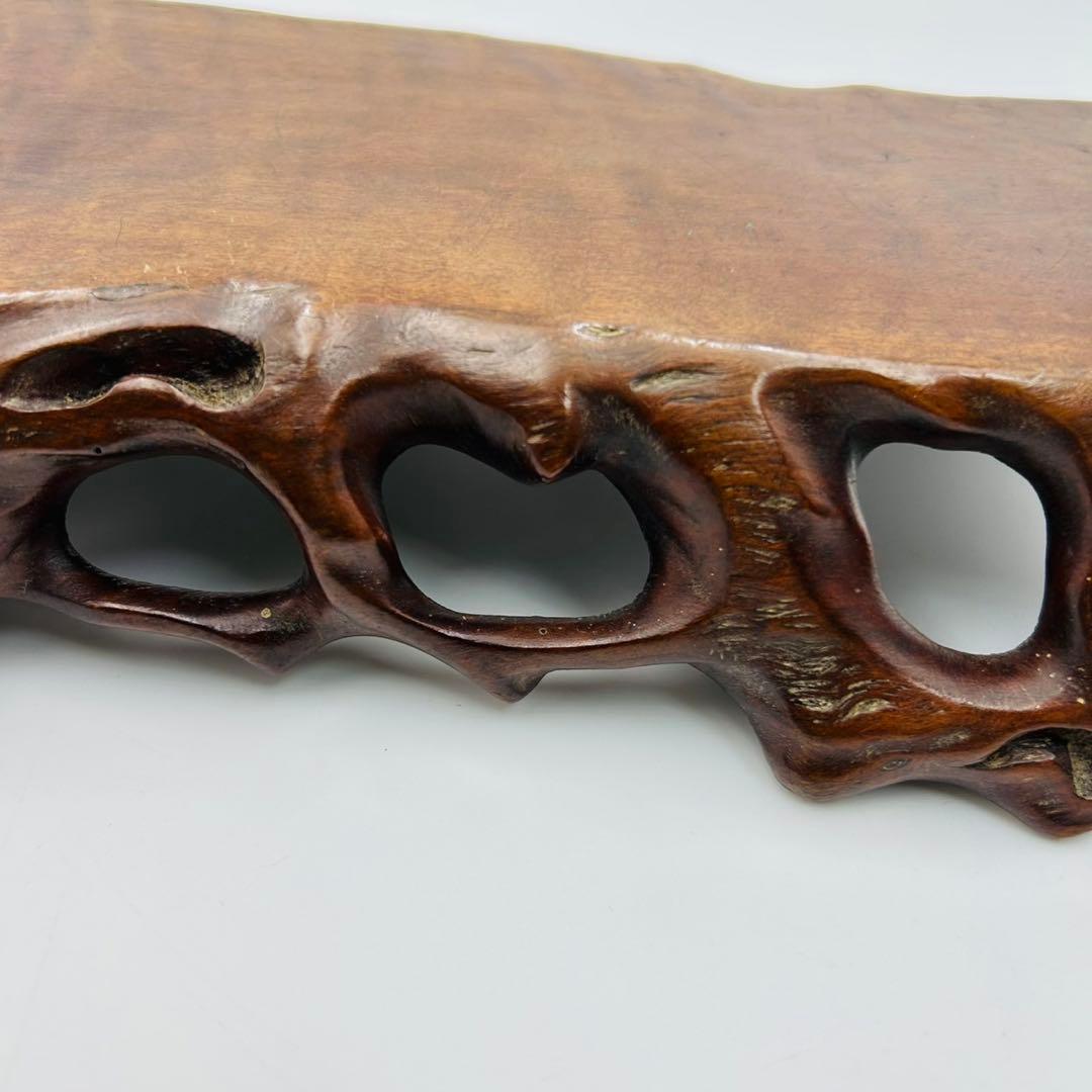 【唐木花台　煎茶台　飾台　盆栽台　香炉台】茶道具　華道具　香道具　アンティーク