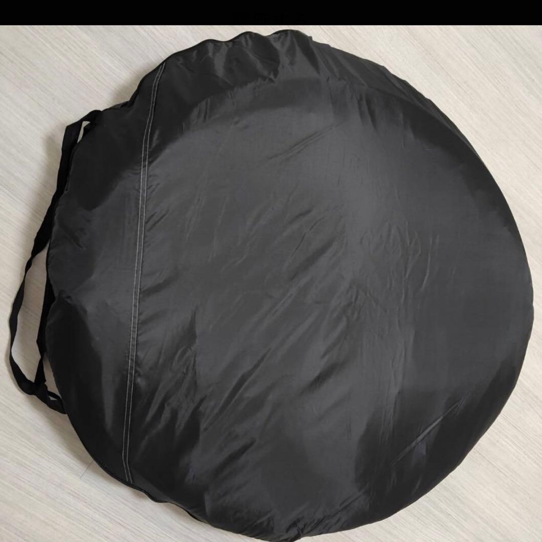 車連結ポップアップテント　車中泊　ブラック2×2m