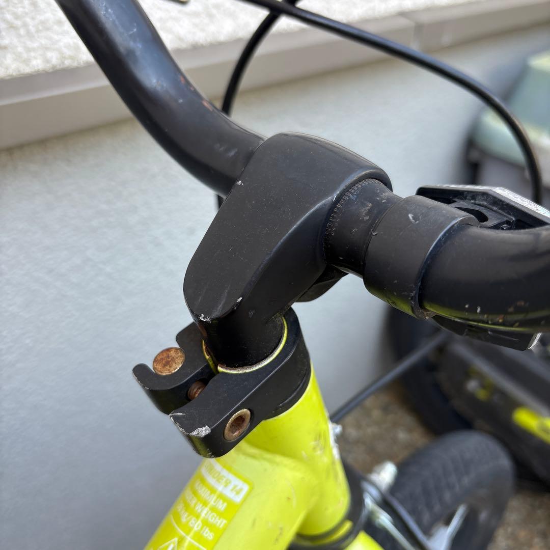 梅*大様 STRIDER 14X イエロー ペダルなしバイク