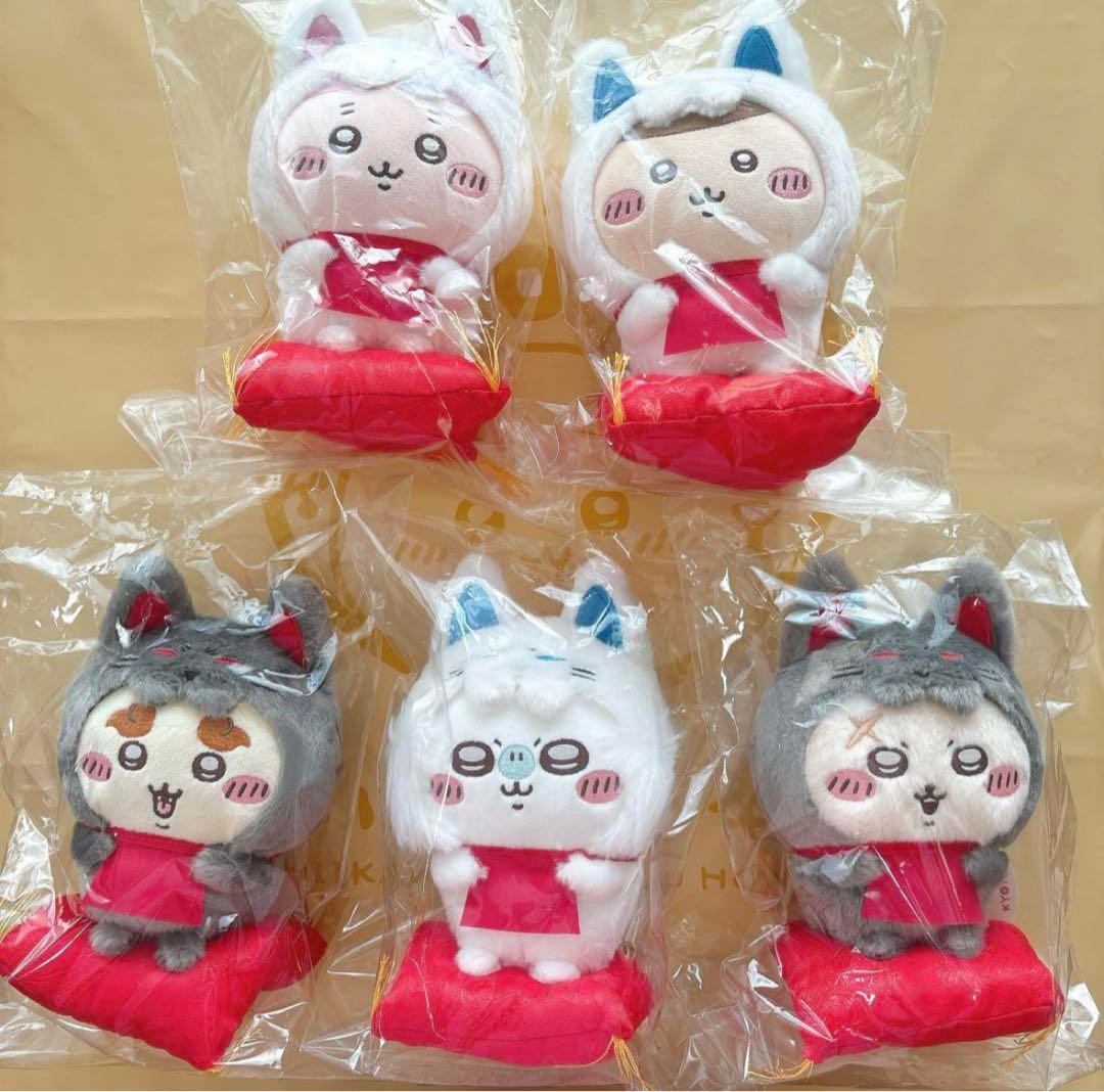 ちいかわ　もぐもぐ本舗　伏見稲荷なマスコット　ぬいぐるみ　店員さん　13点セット