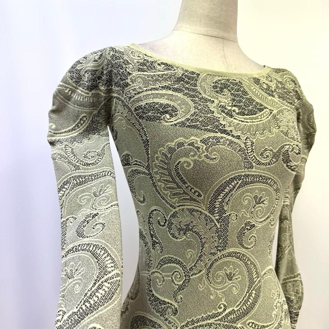 6310★チャコット★￼SM モスグリーン ノーソーイング トップス 社交ダンス