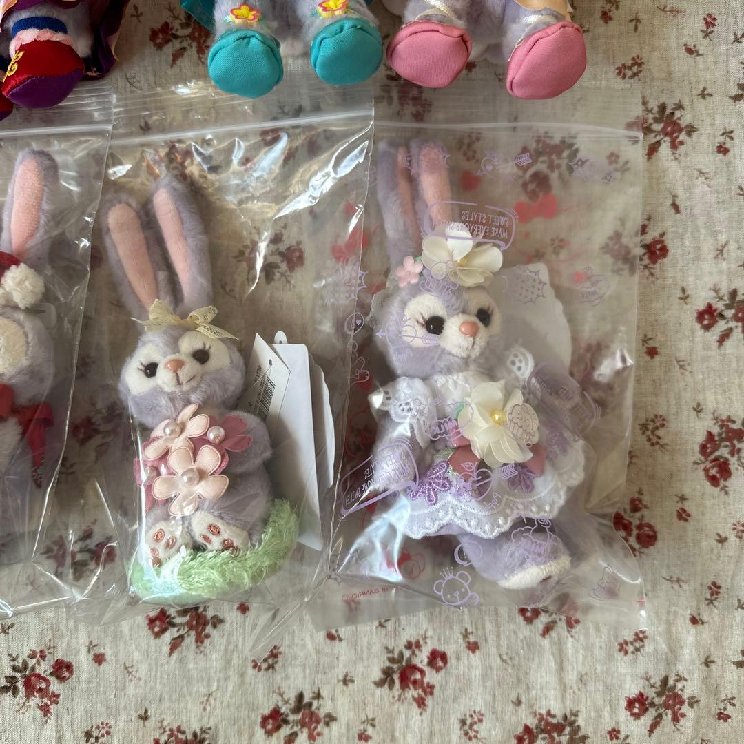 香港ディズニー＆シー❤️ステラルー　ぬいぐるみバッジ・キーチェーン・ストラップ