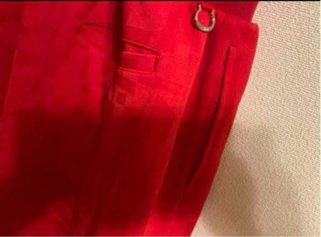 未使用タグ付き アダバット ワンピース 赤 ゴルフウェア