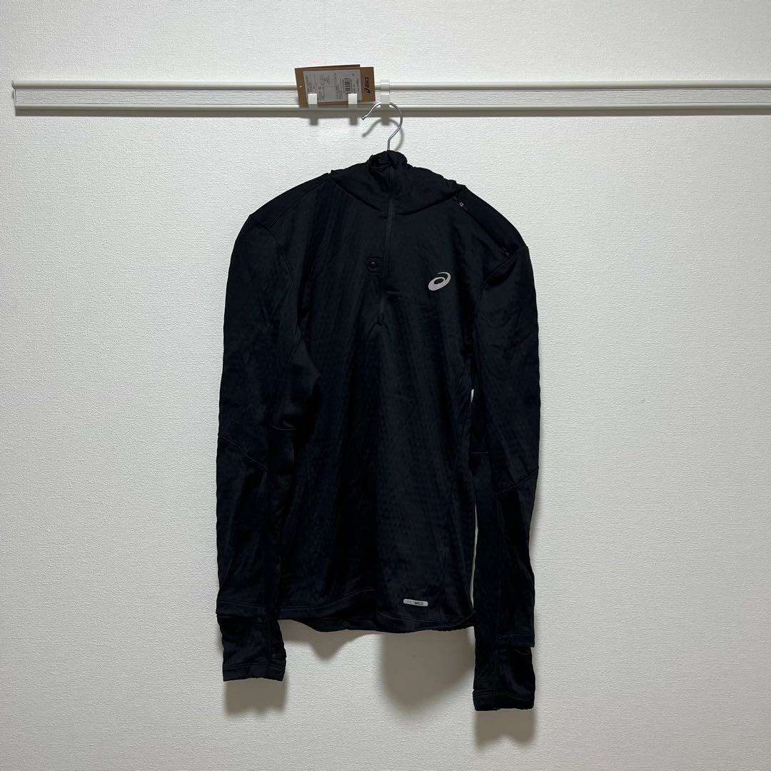 2011D359 ROADランニング ウィンター 長袖フーディー XS ブラック