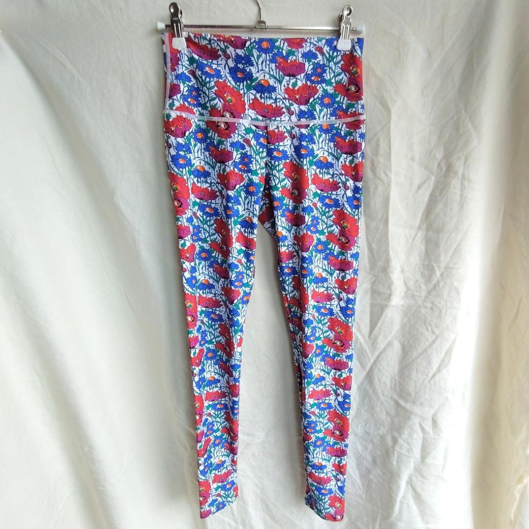 【Chacott】チャコット リバティ 花柄 ハーフトップ レギンス セット M