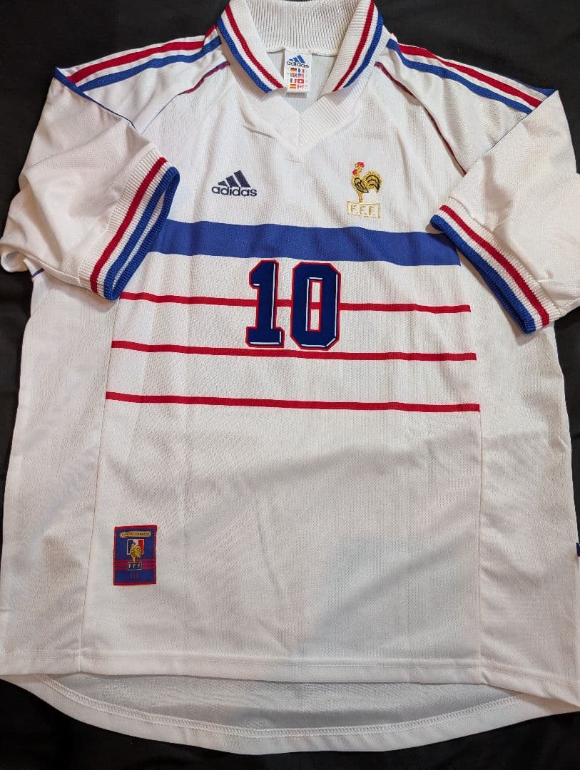 【ほぼ新品の当時物！】ジネディーヌ・ジダン/フランス代表/98年W杯/アウェイ