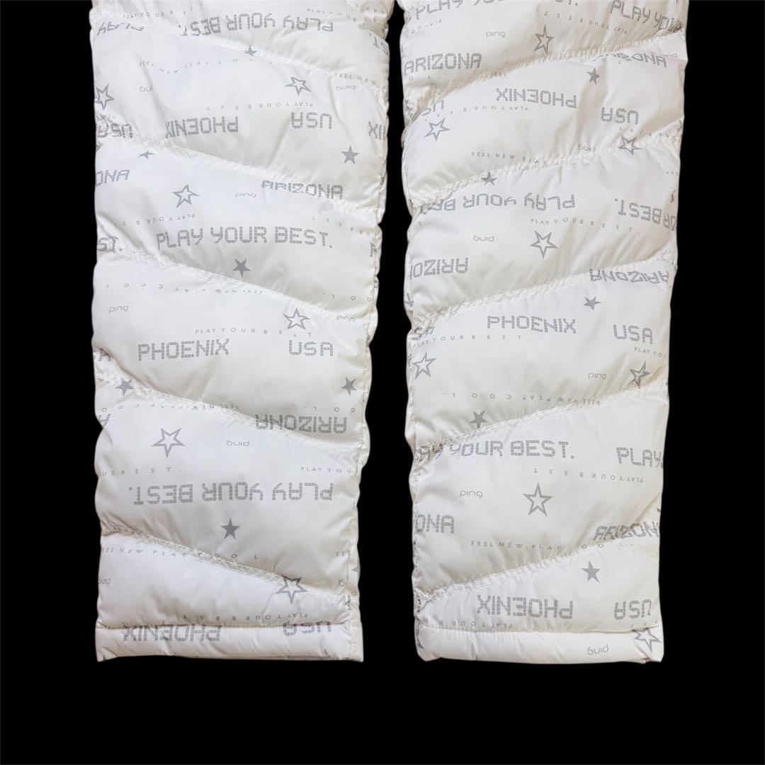 【新品】PING　中綿　ロング パンツ　レディース　LL　ホワイト　ゴルフ