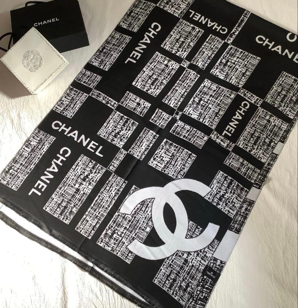 CHANEL シャネル　ノベルティ　ストール　カシミア　シルク