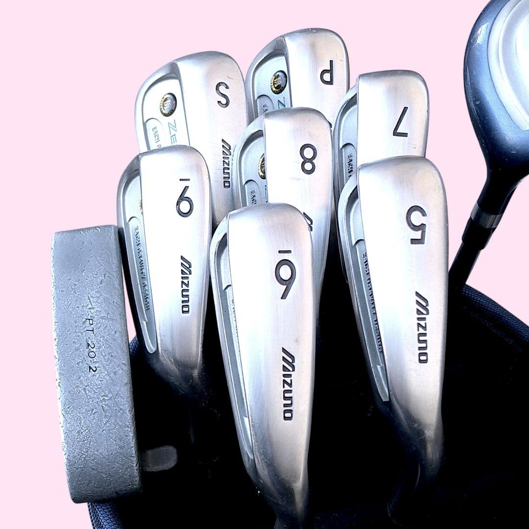 MIZUNOレディースゴルフセット クラブセット バック付き 初心者歓迎