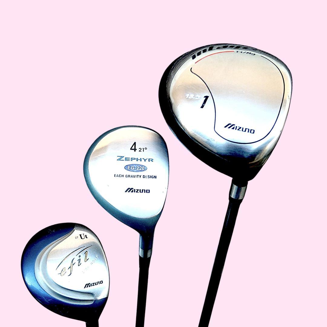 MIZUNOレディースゴルフセット クラブセット バック付き 初心者歓迎