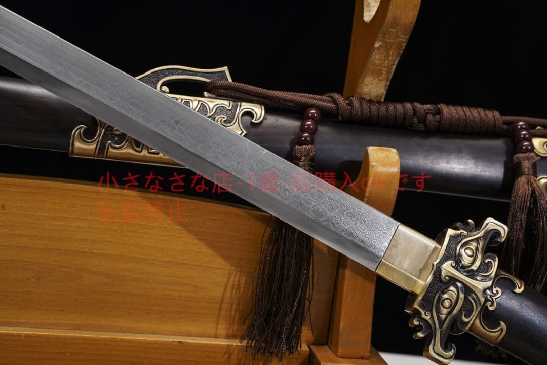 天影唐横刀千目紋金  古兵器 武具 刀装具 日本刀 模造刀 居合刀